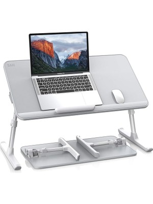 Misda Store Saiji AL33 Yükseklik ve Açı Ayarlı Laptop Standı Ergonomik ve Katlanabilir Çekmeceli Çalışma Masası