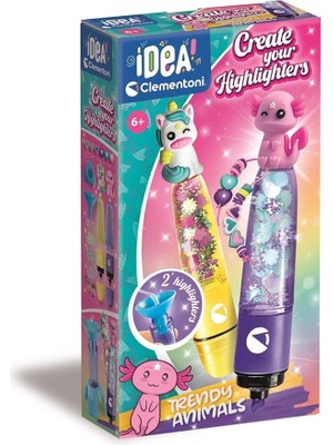 Misda Store Idea Fosforlu Kalem Tasarım Seti Sevimli Hayvanlar