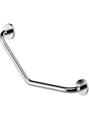 Misda Store ve Bedensel Engelli Açılı Tutunma Barı,küvet Tutamağı Paslanmaz Krom Banyo Tutamağı 40CM