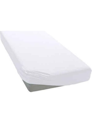 Misda Store Tek Kişilik 100X200 Lastikli Penye Çarşaf Beyaz