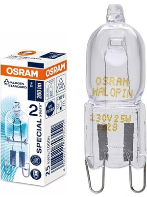 Misda Store Halogen-Backofenlampe, Special Oven, G9-Sockel, Dimmbar, 40 Watt, Warmweiß - 2700K, Für Über 200 Grad Einsetzbar