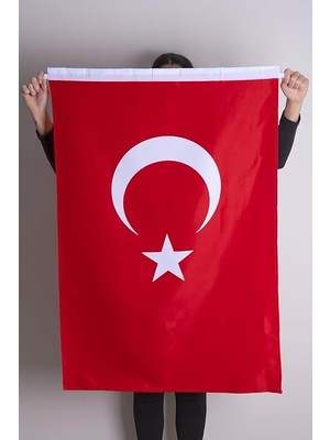 Misda Store Bayrak Türk Bayağı 100X150 cm Alpaka Kumaş Yüksek Kalite Fabrikasyon Baskı -Klaın Plastik Özel Hediye Kutusunda Gelir-