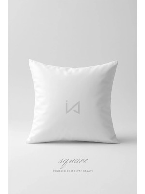 İz Home Beyaz Tela Kirlent Iç Yastığı 40X40 cm Antibakteriyel Silikon Dolgulu