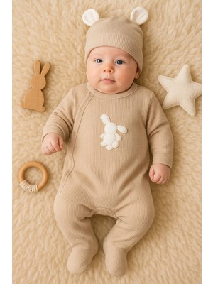 Çamaşır Kenti Waffle Tavşanlı Erkek Tulum %100 Pamuk