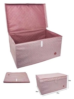 Aesco Çok Amaçlı Düzenleyici Kutu Organizer Cırt Cırtlı Hurç Mega Plus Boy 40CM x 30CM x 70CM (3 Adet) ( Lisinya )