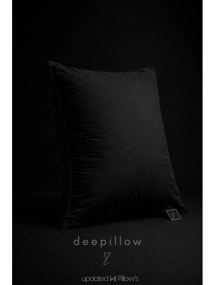İz Home Deepillow Siyah Hipoalerjenik Evo Yastık | Nanogel Destekli | Yıkanabilir | 875 gr | Uyku Yastığı