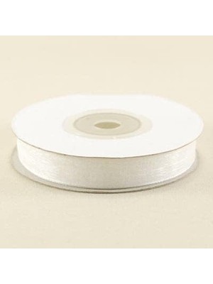 Leaf Shop Vitrini Organze Beyaz Kurdela 1 Cm. x 22 Metre