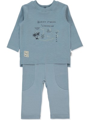 Bebetto Selanik Sweat 2li Takım (Surf) Indigo