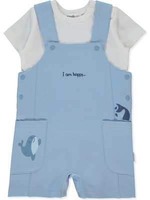 Bebetto Iki Ip Salopet 2li Takım (Happy Fısh) Mavi