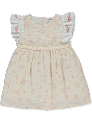 Bebetto Dokuma Elbise (Flowery) Bej