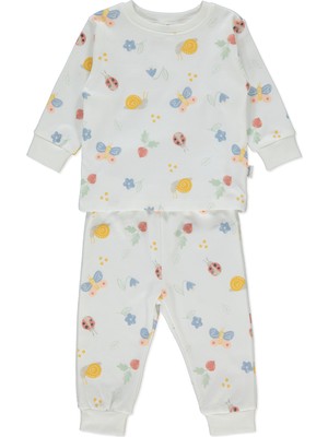 Bebetto Interlok Pijama Takımı 2li (Sweet Pyjamas/26) Ekru