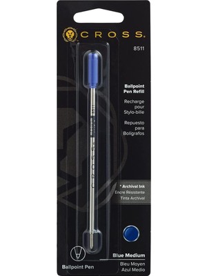 Leaf Shop 8511D C1 Slim Tükenmez Refil Mavi Medium Uç