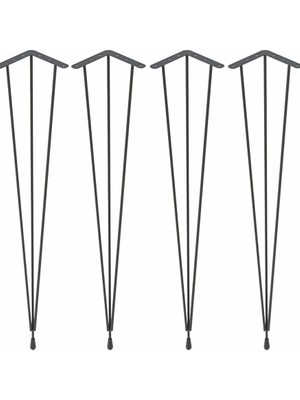 Leaf Shop Masa Ayağı 4 Adet 85 cm Firkete Tel Ayak
