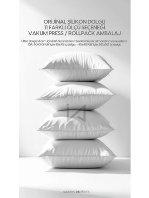 İz Home Premium Kırlent Iç Yastık 4 Adet Ultra Dolgun Elyaf Dolgulu Kırlent Yastığı Ebat Seçenekli