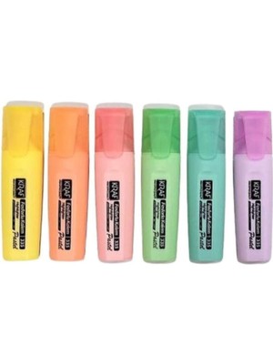 Leaf Shop Fosforlu Kalem Pastel 335 6 Lı