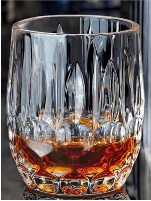 Misda Store 4 Adet Iskandinav Modeli Kristal Kesim Cam Bardak Viski, Konyak, Meşrubat Bardağı Için Kurşunsuz,şeffaf