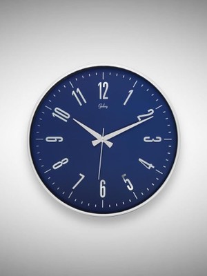 Misda Store 717-G-1 Serisi Eskitme Metal Görünümlü Sessiz Akar Modern Duvar Saati 40 cm