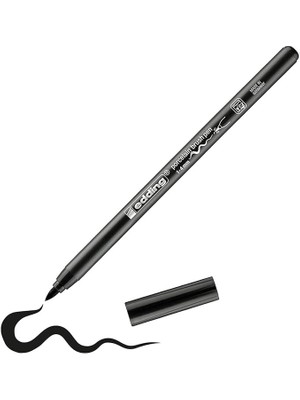 Misda Store 4200 Fırça Uçlu Porselen Kalemi - Siyah - 1 Kalem - Fırça Ucu 1-4 mm