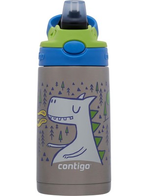Misda Store Gizmo Flip Dragon Çelik Çocuk Suluğu 380 Ml, Mavi
