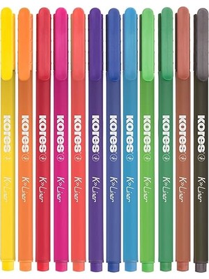 Misda Store FL28112 Fineliner-Set, 0,4 Mm, 12 Renk