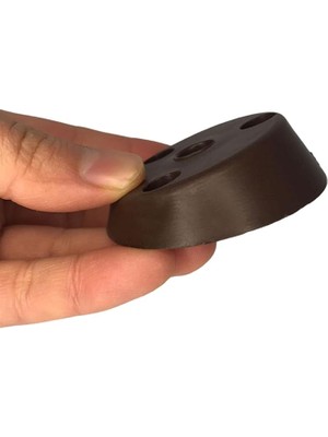 Misda Store Ayak Tabanı Kahverengi Mobilya Masa Sehpa Ayağı Bağlantı Aparatı Açılı Plastik