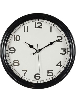 Misda Store 31 cm Sessiz Mekanizmalı Dekoratif Cam Duvar Saati