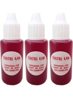 Misda Store Konsol Şaka Kanı Tiyatro Kanı Dracula Yapay Kan 3 Adet PP190001