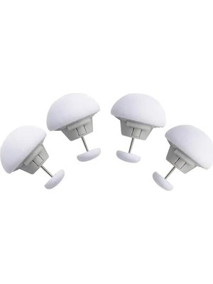 Storemax Defyasell Orret Home Yorgan ve Çarşaf Sabitleyici, Mantar Şekilli Aşınmaya Dayanıklı Yorgan Klipsi 4 Adet (4, Beyaz)