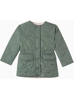 Bonpoint Çift Taraflı Kapitone Jersey Lüks Tasarım Çocuk Ceket