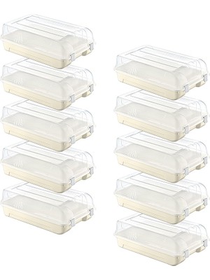 Misda Store 10'lu Set Kadın Latte Ayakkabı Kutusu