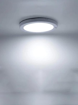 Misda Store Gece Gündüz Sensörlü Sıva Üstü Tavan Armatür Cata Bologna Slim Kasa Panel LED Armatür 2100 Lm (Beyaz Işık)