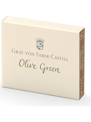 Misda Store Von Faber-Castell Dolma Kalem Kartuşu 6'lı Zeytin Yeşili