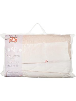 Misda Store Pure Cotton KAPITONELI%100 Pamuk Yastık, Beyaz, 50X70 cm