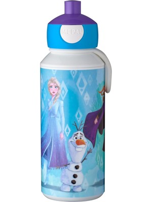 Misda Store - Pop-Up Campus Içecek Şişesi, Su Şişesi, Okul Için Sızdırmaz Şişe, Tekrar Kullanılabilir, Bpa Içermez ve Bulaşık Makinesinde Yıkanabilir, 400 Ml, Frozen 2