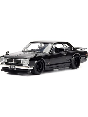 Misda Store 253203004, Hızlı ve Öfkeli 1971 Nissan Skyline 1:24, Die-Cast( Metal ), Açılabilir Bagaj Kaput ve Kapılar, Fast & Furious 1971 Nissan Skyline