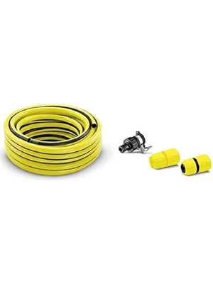 Misda Store Sulama - Su Bağlantı Seti (10 M - 1/2 Inç Hortum, 2 ½ Inç - 5/8 Hortum Bağlantısı, 1 Musluk Adaptörü)