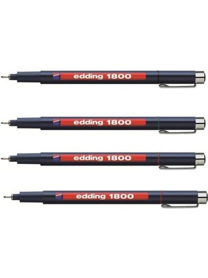 Misda Store 1800 Siyah Teknik Çizim Kalem (0.1-0.3 - 0.5-0.7 Mm)