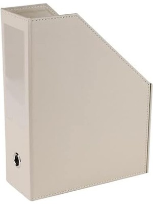Misda Store Magazinlik Suni Deri Masa Üstü Evrak/dosya Düzenleyici 23 * 30 * 9 Cm. Bej