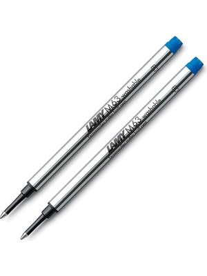 Misda Store M63 Roller Kalem Yedeği Mavi 2'li Set