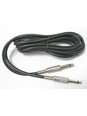 Misda Store Gitar Kablosu 3 Metre, Fl-10, Gitar Kablosu 3 Metre (2 Adet 1/4" Nikel Jack)
