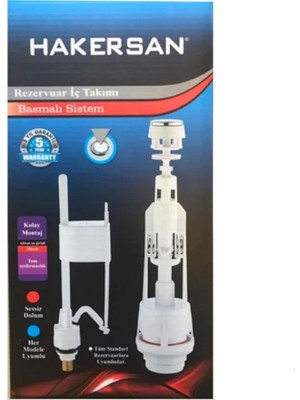 Misda Store Hakersan Rezervuar Basmalı Iç Takım Klozet Sifon Iç Takımı
