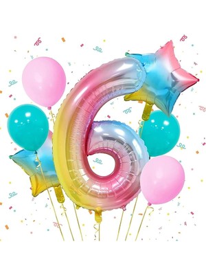Misda Store Folyo Balon Seti 6 Yaş