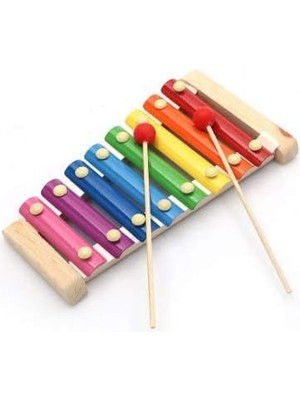 Misda Store Ahşap Selefon 8 Nota 8 Ton 8 Tuşlu Ahşap Selefon - Oyuncak Ahşap Selefon Oyun