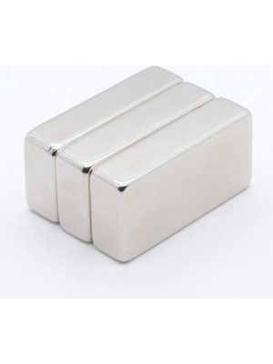 Misda Store Adet 40X20X10 mm Dikdörtgen Neodyum Mıknatıs Boy 40MM En 20MM Kl. 10MM