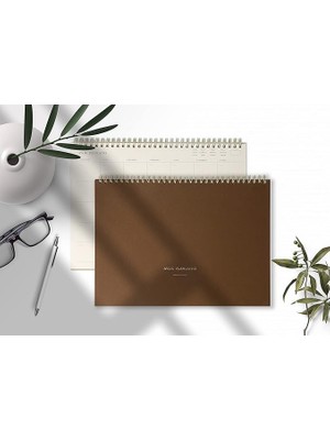 Misda Store Tanıtım Aylık Spiralli Tarihsiz Planlayıcı - 110GR Ivory Kağıt, 21X29.7 Cm, 24 Yaprak, Boş Arkalı