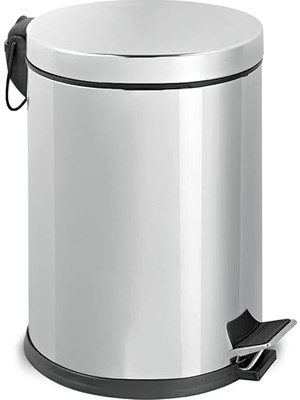 Misda Store Paslanmaz Çelik Pedallı Metal Çöp Kovası 20 Lt Lüx Çöp Kovası Banyo