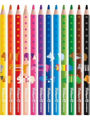 Misda Store Combino 12LI Jumbo Üçgen Kuru Boya