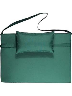 Misda Store Katlanır Çanta Şezlong Minderi, Yastıklı Minder (Yeşil)