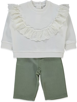 Bebetto Dokuma Pantolon 2li Takım (Stylısh) Yeşil