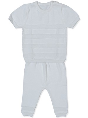 Bebetto Triko Ikili Takım (Çizgi Desen) Mavi